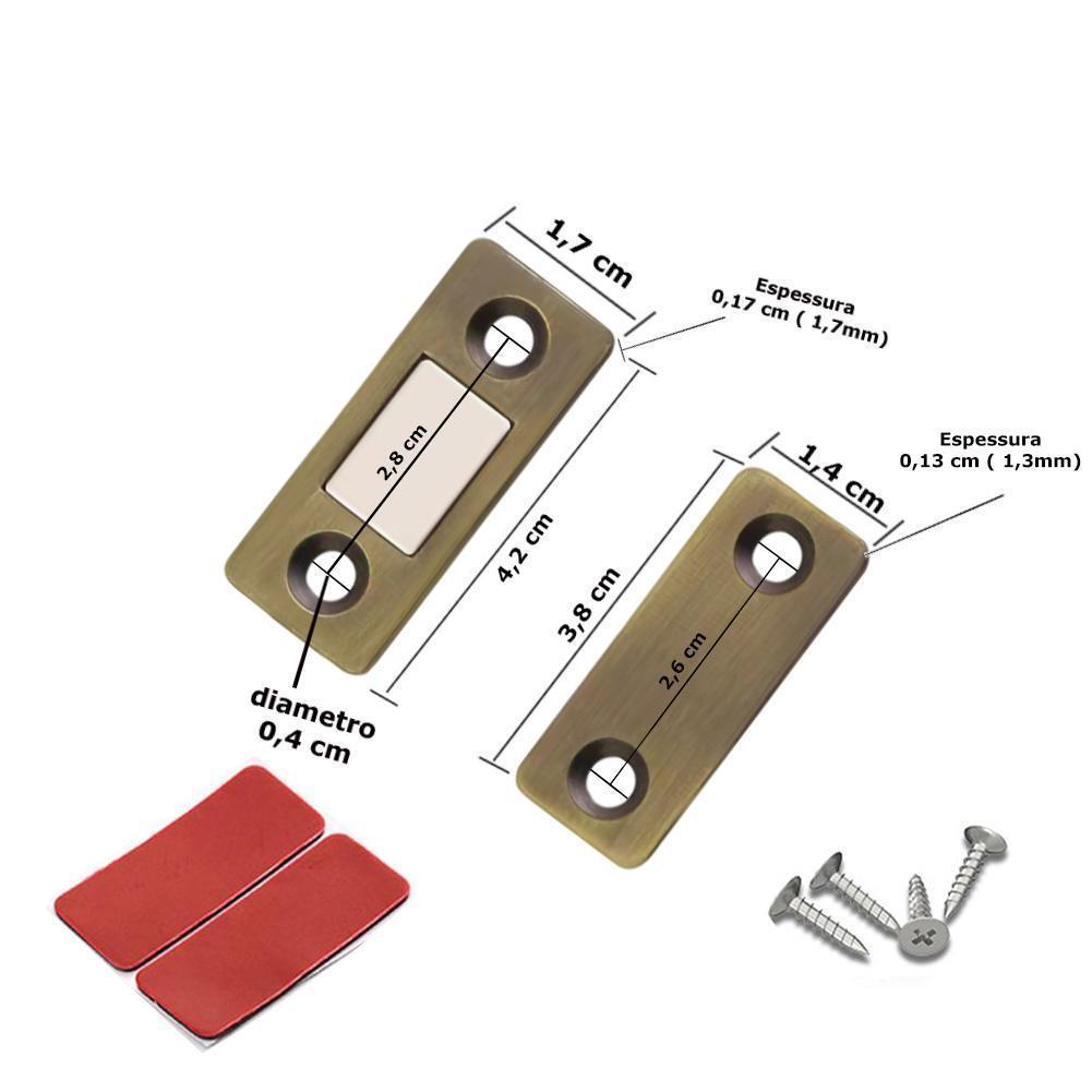 Chapinha Magnética Imã Manter Porta Armário Gaveta Fechada