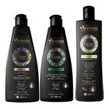 Kit Arvensis Cachos Shampoo Condicionador Ativador Crespos