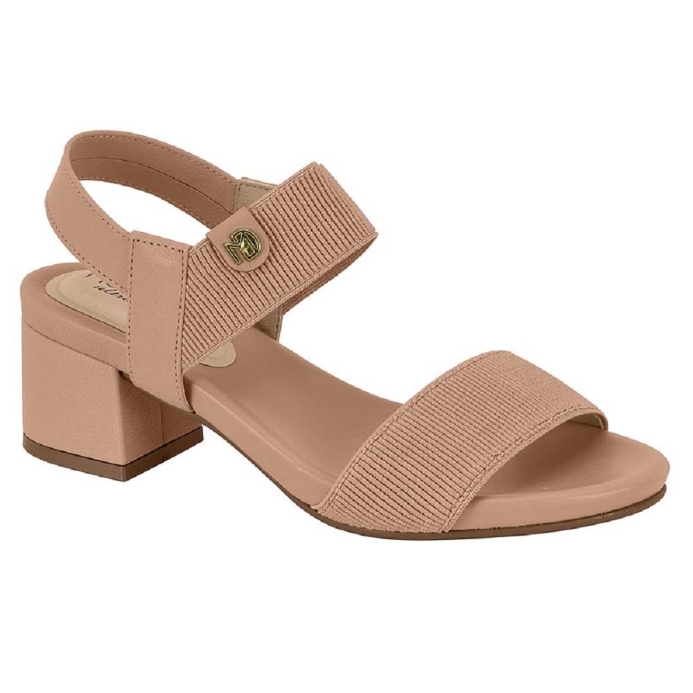 Sandalia Modare Salto Bloco Ref 7187.100.27520 Nude 036