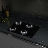 Cooktop 4 Bocas Acendimento Automático Bi Preto