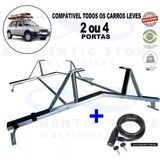 Rack Teto Escada Ford Fiesta Todos Modelos + 1 Trava Seg