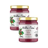 Kit 2x: Geleia Frutas Vermelhas 100% Frutas Sem Adição