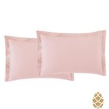 Kit 2 Fronhas Toque Acetinado 50x70 Altenburg Rosa Lunar