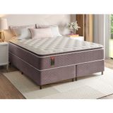 Cama Box Super King Hellen Colchões Molas Ensacadas Forest Master 193x203x71 Rosê