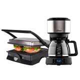 Kit Grill Inox E Cafeteira Day Light Programável Oster - 127v