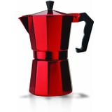 Primula Stovetop Espresso And Coffee Maker, Moka Pot Para Classic Italian And Cuban Café Brewing, Cafetera, Six Cup, Red