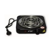 Fogão Elétrico Portátil Espiral 1 Boca 127v - Fix - Preto