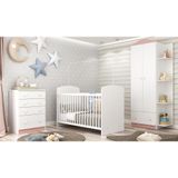 Quarto Completo Com Guarda Roupa Cômoda E Berço Multimoveis