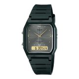 Relogio Casio Preto Borracha Masculino Vintage Ana-digi