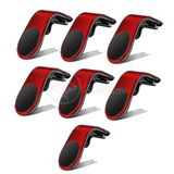 Kit 7 Suporte Adaptador Magnético Painel De Carrol/vermelho