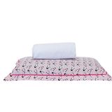 Jogo Cama Panda Rosê Branco Solteiro 02 Peças 140 Fios