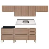 Cozinha Compacta Com Pia Inox 6 Peças Calábria Multimóveis
