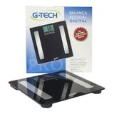 Balança Digital G.tech Com Medição de Gordura Balg4fb - Glass Pro