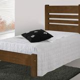 Cama De Solteiro Moscou De Madeira Angelim Imbuia