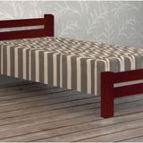 Cama De Solteiro Itália De Madeira Angelim Branco