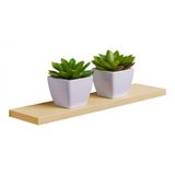 Prateleira 50 X 20cm Bege Claro Suporte Invisível