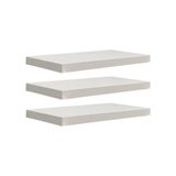 Kit 3 Prateleiras 30 X 20cm Branco Espessura 25mm Invisível