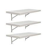 Kit 3 Prateleiras 40 X 25cm Branco Espessura 25mm