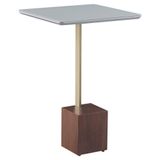 Mesa Lateral Goagil 40x40 Tampo Off White Metal Dourado