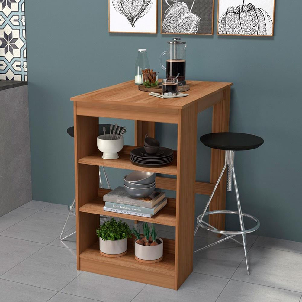 Mesa Slin 2 Lugares Com Prateleira Nova Móbile