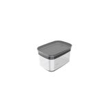 Pote Hermético Block Retangular 0,65l Cinza Ou Ob500