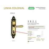 Fechadura Para Porta Externa Colonial Maçaneta Bola - 3f