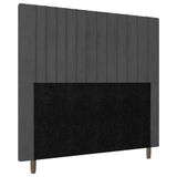 Cabeceira Cama Box Casal King Size Nala 195cm Linho Cinza