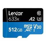 Cartão Memória Micro Sdxc 512gb 100mbs Lexar Cadapt