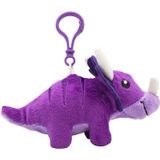 Dino Dudes Mochila Amigos - Perfumado Clipes De Dinossauro De Brinquedo De Pelúcia - Triceratops, Uva - Recheio De Meia Por Scentco