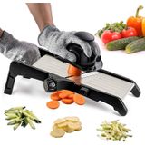 Fatiador De Bandolim Para Alimentos E Legumes -vekaya Cortador De Legumes De Cozinha Ajustável Para Batatas E Cebola| Francês Fry Slicer, Helicóptero