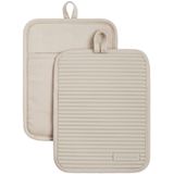 Kitchenaid Kitchen Aid Costelado Macio Suporte De Pote De Silicone, 7"x9", Milkshake