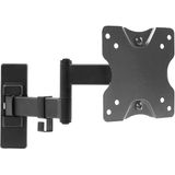 Suporte De Parede Vivo Full Motion Para Telas De Tv Lcd E Monitor De Computador De Até 27 Polegadas, Suporte De Inclinação E Giro Com Vesa Max 100x10