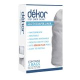 Forro De Fralda De Pano De Dekor | 2 Conde | | Cinza Perfeito Para Fraldas De Pano | Just Step – Drop – Feito | Rápido E Fácil De Substituir | Encaix