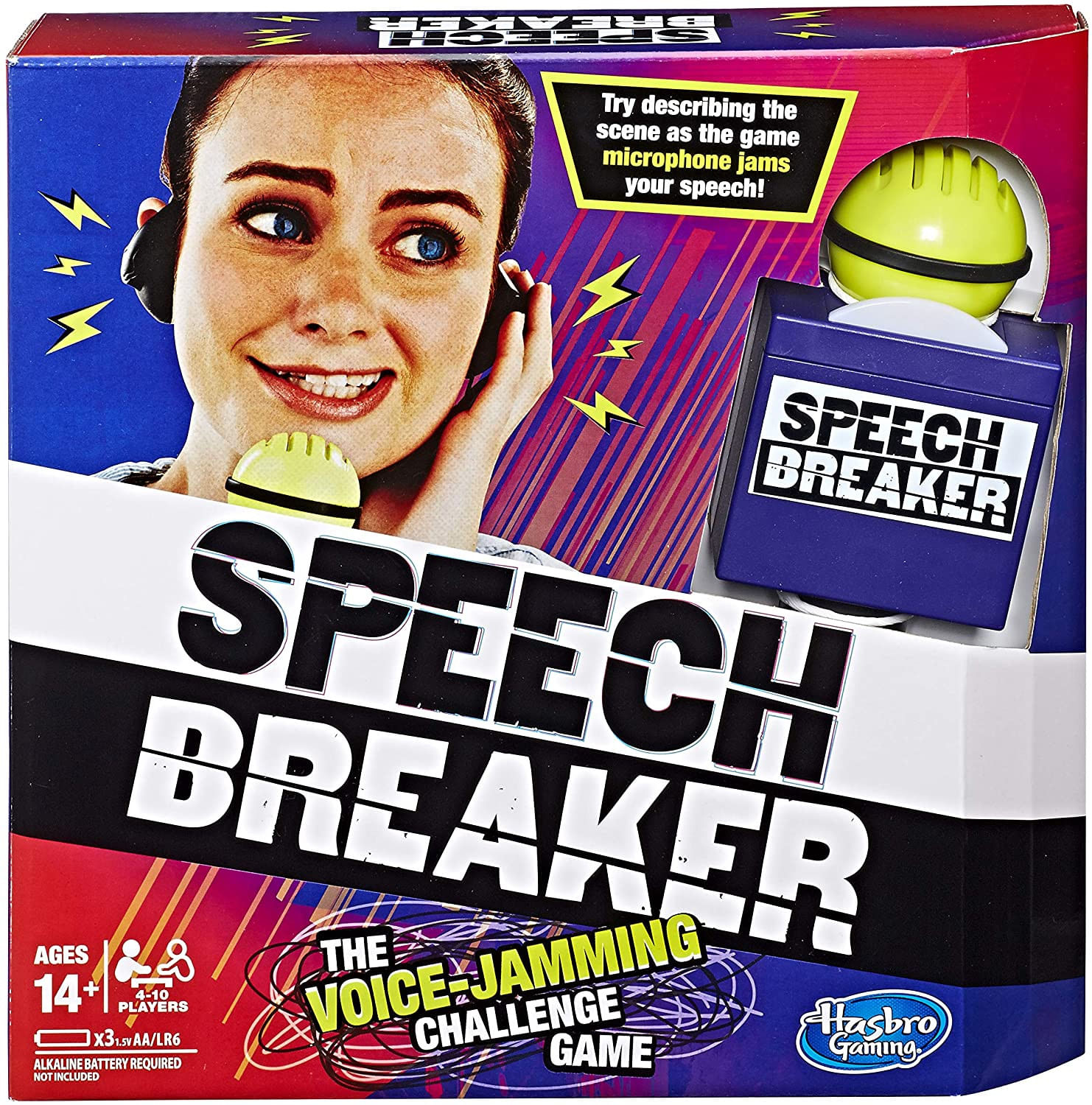 Speech Breaker Jogo De Interferência De Voz Desafio Microfone Fone De Ouvido Jogo Eletrônico Festa Idades 14+