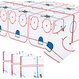 3 Peças Hóquei Mesa De Hóquei Gelo Mesa De Campo De Hóquei De Campo Capa Plástico Mesa Toalha Sala De Jantar Cozinha Tampa De Mesa Retangular Para Pá