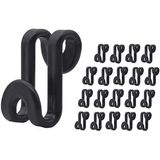 Kclongvs 60 Pcs Clothes Hanger Connector Hooks, Mini Ganchos De Cabide Em Cascata Para Cabides De Veludo Huggable, Cabides De Madeira, Economia De Es