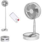 Ventilador De Mesa E Mesa, Ventilador Portátil De Ventilador De Circulador De Ar Bateria Operada Ou Usb Alimentado, Altura Ajustável, Ventilador Dobr