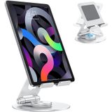Suporte De Suporte De Suporte De Tablet Giratório, Suporte De Ipad Rotativo Omoton T6 Ajustável, Suporte De Alumínio Dobrável Portátil Para Mesa Comp