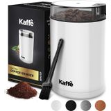 Moedor De Café Elétrico Kaffe - Branco - Capacidade De 3oz Com Botão Easy On/off. Escova De Limpeza Incluída!