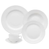 Aparelho de Jantar 30 Peças Flamingo Branco Oxford
