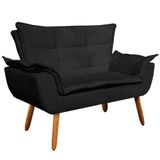 Namoradeira Opala Suede Castanho Preto