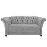 Namoradeira Chesterfield Sofia Corano Cinza