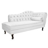 Diva Recamier Diana 140cm Lado Esquerdo Corano Branco