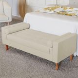 Recamier Baú Félix Solteiro 100cm Corano Bege