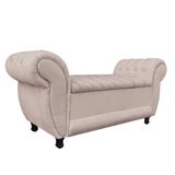 Recamier Baú Londres 1,20 M Suede Bege