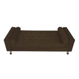 Recamier Baú Félix Solteiro 120cm Corano Marrom
