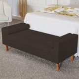 Recamier Baú Félix Solteiro 140cm Corano Marrom