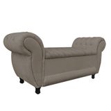 Recamier Baú Londres 1,20 M Suede Marrom Rato