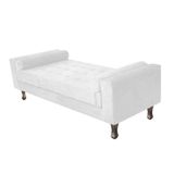 Recamier Baú Félix Solteiro 160cm Corano Branco