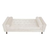 Recamier Baú Félix Solteiro 140cm Corano Bege